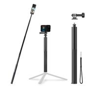 BRDRC Perche à selfie invisible de 134,6 cm pour Insta360 X5 X4, perche monopode étendue robuste et compacte pour DJI OSMO 360, pour Insta 360 X5 X4 X3 X2 X Accessoires (avec adaptateur Go Pro et