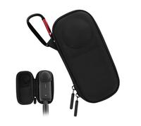 BRDRC Petit étui portable pour Insta360 X4 X5 (pour bouchon d'objectif d'origine), sac de transport, housse de protection, coque de protection rigide de voyage avec dragonne et mousqueton pour Insta