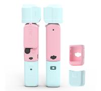 BRDRC Pocket 3 Coque de protection en silicone pour objectif de DJI Osmo Pocket 3 Creator Combo Accessoires (bleu + rose)