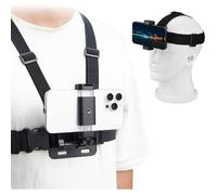 Brdrc Pov Support De Poitrine Et Tête Pour Iphone, Gopro, Dji Osmo Pocket 3, Insta360 X5/4/3, Samsung Vlog Body Harness Strap Hold