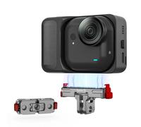 BRDRC Support à dégagement rapide pour Insta360 GO Ultra, adaptateur d'extension magnétique en alliage d'aluminium avec vis de 6,35 mm et adaptateur G* Pro pour accessoires Insta 360 GO Ultra