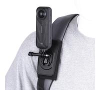 BRDRC Support de Sac à Dos pour Insta360 X5 X4, Sangle de Sac à Dos antidérapante avec Clip Ceinture pour Insta 360 X5 X4 X3 X2 GO 3S Ace Pro, pour caméra d'action GoPro