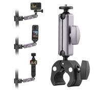 BRDRC Support de vélo pour 3 caméras de poche - Serre-câble pour moto et poignée en aluminium pour Insta360 X3 X2 Ace Pro, pour DJI Osmo Pocket 3 2 Mobile 6 4 Action 4 3, pour GoPro Hero 12 11 10 9 8