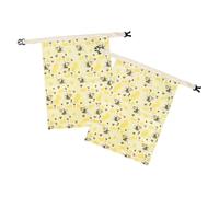 Bread Bag for Storage, Natural Beeswax Bread Bag, Freshness Storage Bags, Reusable Breads Bags with L-Shaped Zipper and Handle,Reusable Food Keeper Pouch with Zipper for Freezer Fridge