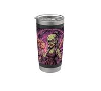 Bread Baker Baking Bakery Zombie Ghoul Undead Spooky Femme Gobelet isotherme en acier inoxydable double paroi
