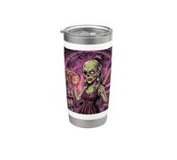 Bread Baker Baking Bakery Zombie Ghoul Undead Spooky Femme Gobelet isotherme en acier inoxydable double paroi