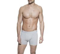 Bread & Boxers Boxer Brief | 3er Pack Boxershorts zum Preis von 2 Stck. | Organic Cotton aus Biobaumwolle in grau | klassischer FIT | mit 6% Elastan, gris, XL