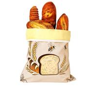 Bread Keeper Bag, Reusable Dough Storage Pouch, 17x13 Inch Sourdough Preservation System, Durable Food Safe Fabric Organizer Design, Rustic Artisan Bakery Style, Kitchen Countertop Meal Prep Use