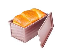 Bread Pan With Lid - Loaf Baking Mold | Heat-Resistant, Rustproof Loaf Pan For Baking Bread, Cakes & Toast, Reusable Mold For Home, Bakery, Picnic, Camping, Desserts & Cooking Storage