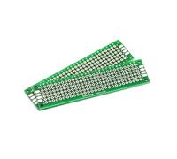 Breadboard Prototype PCB Double Face Étainné 2x8cm/0.8x3.1in pour Projets de Soudure Arduino DIY-10pcs||Green Oil
