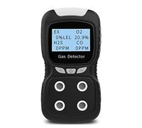 Breadom Détecteur Multi-gaz Portable 4 Moniteur de gaz Testeur de Compteur analyseur CO H2S O2 LEL 4 in 1 Détecteur de gaz pour l'industrie (Color : PLT840 B)