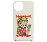 Break Glass Sarcastic Retro Vintage Funny Adult Humor Coque pour iPhone 13