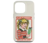 Break Glass Sarcastic Retro Vintage Funny Adult Humor Coque pour iPhone 13 Pro