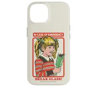 Break Glass Sarcastic Retro Vintage Funny Adult Humor Coque pour iPhone 14