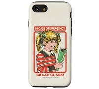 Break Glass Sarcastic Retro Vintage Funny Adult Humor Coque pour iPhone SE (2020) / 7/8