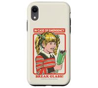 Break Glass Sarcastic Retro Vintage Funny Adult Humor Coque pour iPhone XR