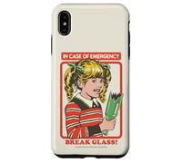 Break Glass Sarcastic Retro Vintage Funny Adult Humor Coque pour iPhone XS Max
