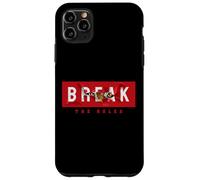 Break The Rules Wild Tiger Quotes Illustration Graphic Coque pour iPhone 11 Pro Max