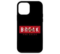 Break The Rules Wild Tiger Quotes Illustration Graphic Coque pour iPhone 12 Mini