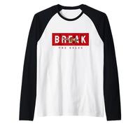 Break The Rules Wild Tiger Quotes Illustration Graphic Manche Raglan