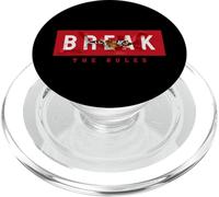 Break The Rules Wild Tiger Quotes Illustration Graphic PopSockets PopGrip pour MagSafe