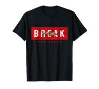 Break The Rules Wild Tiger Quotes Illustration Graphic T-Shirt