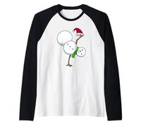 Breakdance Lover Bonhomme de Neige Art Manche Raglan