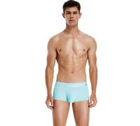 BreakEgg Boxer confortable en soie glacée douce et respirante pour homme, bleu ciel, XX-Large