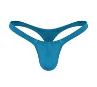 BreakEgg Hommes Sexy G-String String sous-Vêtements Doux Confortable Mens T Retour Mémoires (Bleu Royal,Taille Unique)