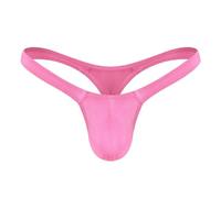 BreakEgg Hommes Sexy G-String String sous-Vêtements Doux Confortable Mens T Retour Mémoires (Pink,Taille Unique)