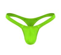 BreakEgg Hommes Sexy G-String String sous-Vêtements Doux Confortable Mens T Retour Mémoires (Vert,Taille Unique)