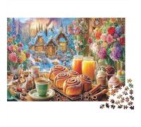 Breakfast Art 1000Pcs Réutilisable pour Les Personnes Âgées Puzzle Intéressant Jeu de Famille Jeu de Fête 70x50cm/1000pc