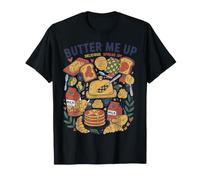 Breakfast Butter Me Up Delicious Spread Joy Brunch Crêpes T-Shirt