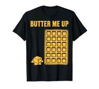 Breakfast Butter Me Up Funny Brunch Café Crêpes Nourriture T-Shirt