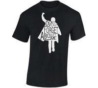 Breakfast Club Don't You Forget About Me 80s Movie T Shirt Black Manches Courtes(X-Large)