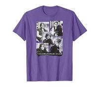 Breakfast Club Five Members Photos T-Shirt, Homme, Violet Chiné, XL