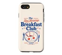 Breakfast Club Slow Mornings pour Les Amateurs de Brunch et de Pain grillé aux œufs Coque pour iPhone SE (2020) / 7/8