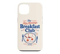 Breakfast Club Slow Mornings pour Les Amateurs de Brunch et de Pain grillé aux œufs Coque pour iPhone 13