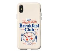 Breakfast Club Slow Mornings pour Les Amateurs de Brunch et de Pain grillé aux œufs Coque pour iPhone X/XS