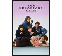 Breakfast Club, The - Poster - One Sheet + cadre interchangeable, Shinsuke® Maxi plastique noir, vitre acrylique
