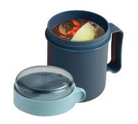 Breakfast Cup, 500ml Wide Mouth Cereal Bowls, Soup Containers for Lunch, Easy to Carry Leak Resistant Function, Portable Food Grade Material, Perfect for School, Office, Outdoor Travel, and Camping