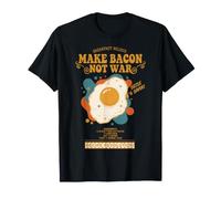 Breakfast Make Bacon Not War Nourriture Amusante pour Brunch T-Shirt