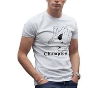 Breakfast of Champions Parody T-Shirt Blanc Homme Size L