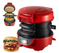 Breakfast Sandwich Maker, Electric Burger Maker Machine, Muffin Maker, Machine Hamburger électrique antiadhésive, Waffles Egg McMuffin Maker, Mini Maker Round Griddle Machine pour les croissants
