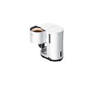 Braun Breakfast1 Cafetière à filtre AromaCafe, système OptiBrew, arrêt automatique, Cafetière jusqu'à 10 tasses, verre compatible lave-vaisselle, 1000 W, blanc