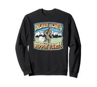 Breakin' Hearts, Rippin' Farts Funny Sasquatch Bigfoot 80s Sweatshirt