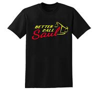 Breaking Bad Better Call Saul Graphic Tee Unisex 100% Cotton Short-Sleeve T-Shirts Black S