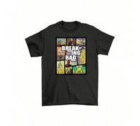 Breaking Bad GTA T-Shirt - Wear Your Criminal Intent With Style! 100% Cotton, UnA Cotton T-Shirt For Family Vacation Rap Rock Signature Print T-Shirt L,M,S,XL,XXL,XXXLFloral,graphiquePolyester