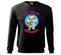 Breaking Bad Los Pollos Hermanos Albuquerque Funny Retro Pullover Noir Unisexe Size XL