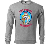 Breaking Bad Los Pollos Hermanos Albuquerque Funny Retro Sweat Gris Unisex Size XL